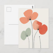 Carte Postale Scandi Bloom No.298 (Devant / Derrière)