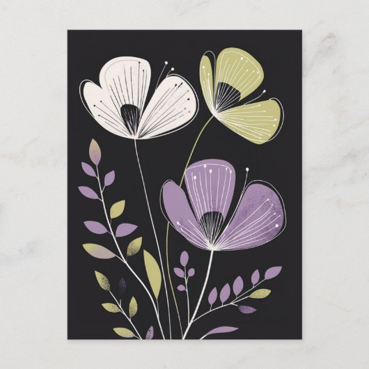 Carte Postale Scandi Bloom No.308 (Devant)