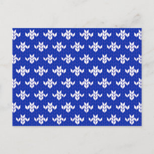 Carte postale SCANDIA BLUE KNIT / Horizontal