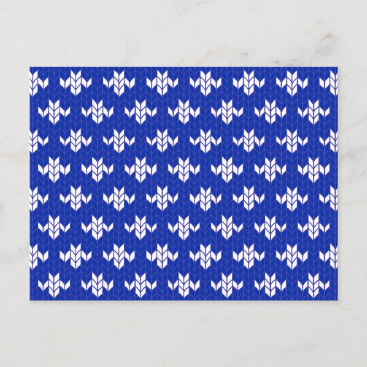 Carte postale SCANDIA BLUE KNIT / Horizontal (Devant)