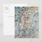 Carte Postale Scandinavie, détail de la Marina de Carta (Devant / Derrière)