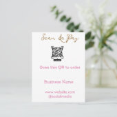 Carte Postale Scanner pour commander scanner le code QR ajouter (Debout devant)