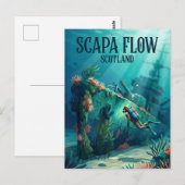 Carte Postale Scapa Flow Écosse (Devant / Derrière)
