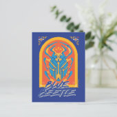 Carte Postale Scarabée Blue Beetle Graphique Talavera (Debout devant)