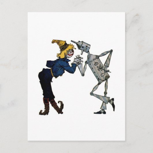 Carte Postale Scarecrow et Tinman (Devant)