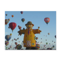 Carte Postale Scarecrow Hot Air Balloy