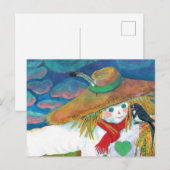Carte Postale Scarecrow parle d'avaler l'illustration (Devant / Derrière)