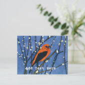 Carte Postale Scarlet Tanager (Debout devant)