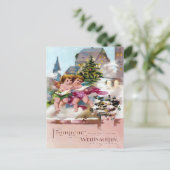 Carte Postale Scary Christmas Devil & Naughty List Warning (Debout devant)