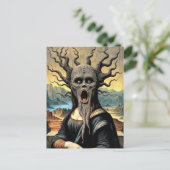 Carte Postale Scary Mona Lisa Horror (Debout devant)