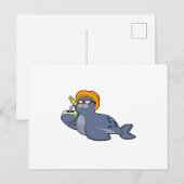 Carte Postale Sceau à la noix de coco (Devant / Derrière)