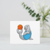 Carte Postale Sceau au basket-ball (Debout devant)
