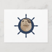 Carte Postale Sceau avec barre à roue de gouvernail (Devant)