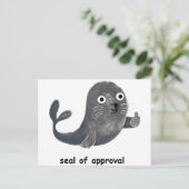 Carte Postale Sceau d'approbation (Debout devant)