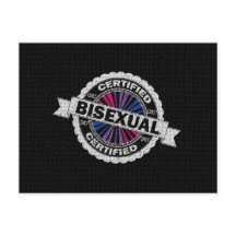 Sceau d'approbation certifié de la fierté bisexuel