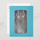 Carte Postale Sceau de cylindre achéménide (Devant / Derrière)