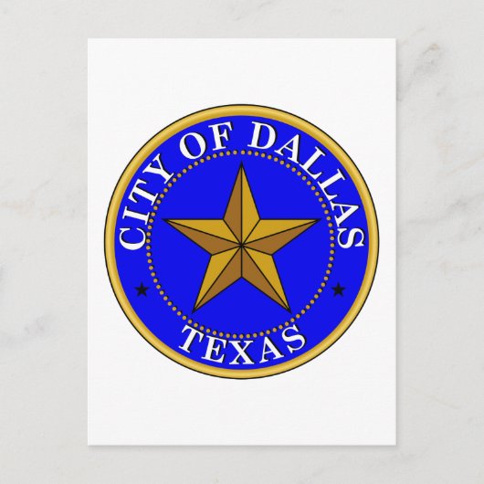 Carte Postale Sceau de Dallas (Devant)