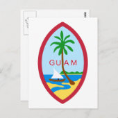 Carte Postale Sceau de Guam GU (Devant / Derrière)