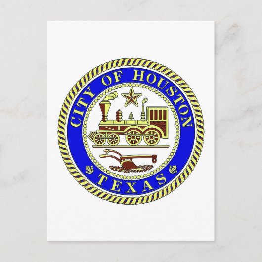 Carte Postale Sceau de Houston (Devant)
