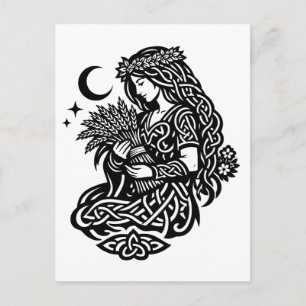 Carte Postale Sceau de la Vierge — Encre de zodiaque terrestre
