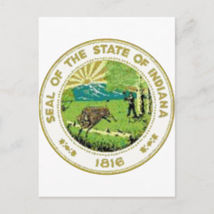 Carte Postale Sceau de l'État de l'Indiana