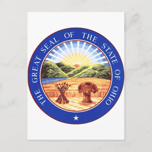 Carte Postale Sceau de l'État de l'Ohio (Devant)