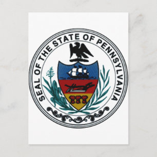 Carte Postale Sceau de l'État de Pennsylvanie