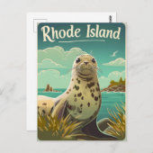 Carte Postale Sceau de l'île Rhode (Devant / Derrière)