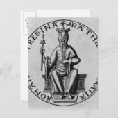 Carte Postale Sceau de l'impératrice Mathilde (Devant / Derrière)