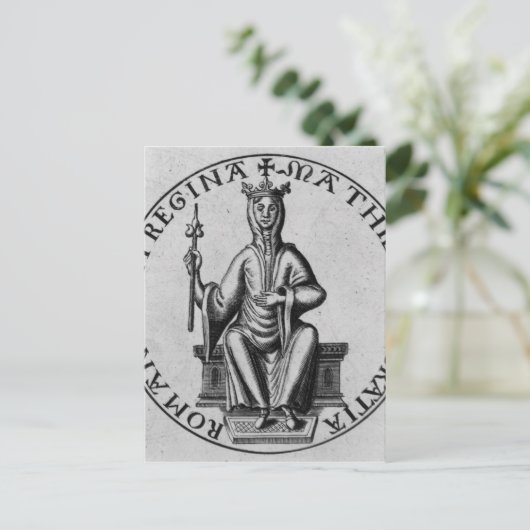 Carte Postale Sceau de l'impératrice Mathilde (Debout devant)