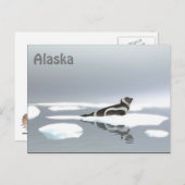 Carte Postale Sceau De Ruban Sur Glace (Devant / Derrière)