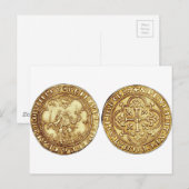 CARTE POSTALE SCEAU DES CHEVALIERS DE TEMPLAR (Devant / Derrière)