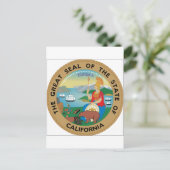 Carte Postale Sceau d'État de Californie (Debout devant)