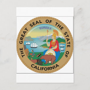 Carte Postale Sceau d'État de Californie
