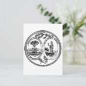 Carte Postale Sceau d'État de Caroline du Sud (Debout devant)