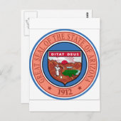 Carte Postale Sceau d'état de l'Arizona (Devant / Derrière)