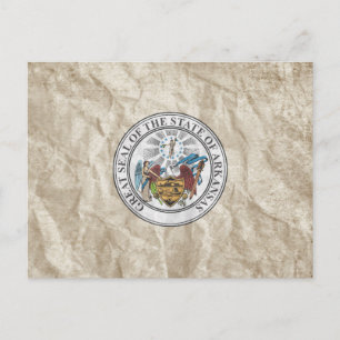 Carte Postale Sceau d'État de l'Arkansas