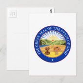 Carte Postale Sceau d'État de l'Ohio (Devant / Derrière)