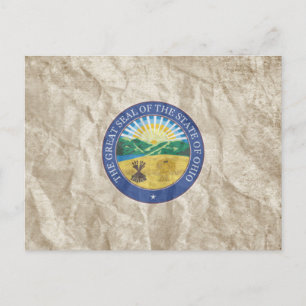 Carte Postale Sceau d'État de l'Ohio