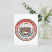 Carte Postale Sceau d'État d'Hawaii (Debout devant)