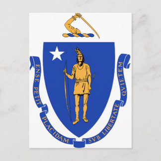 Carte Postale Sceau d'État du Massachusetts