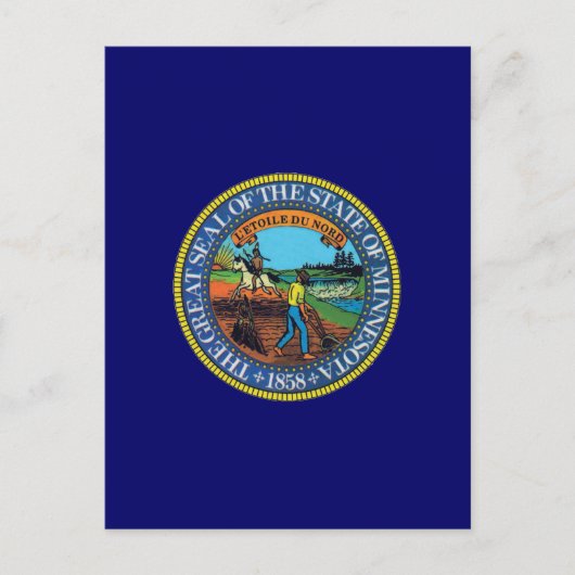 Carte Postale Sceau d'État du Minnesota (Devant)