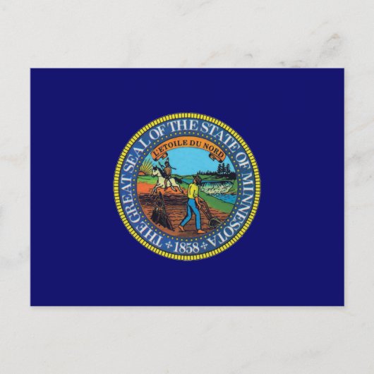 Carte Postale Sceau d'État du Minnesota (Devant)