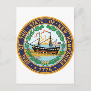 Carte Postale Sceau d'État du New Hampshire