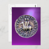 CARTE POSTALE SCEAU DU MODÈLE DES CHEVALIERS (Devant / Derrière)