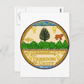 Carte Postale Sceau du Vermont (Devant / Derrière)