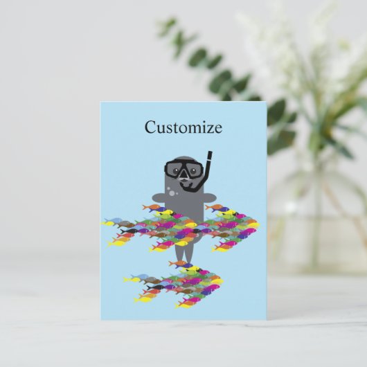 Carte Postale Sceau gris Thunder_Cove (Debout devant)