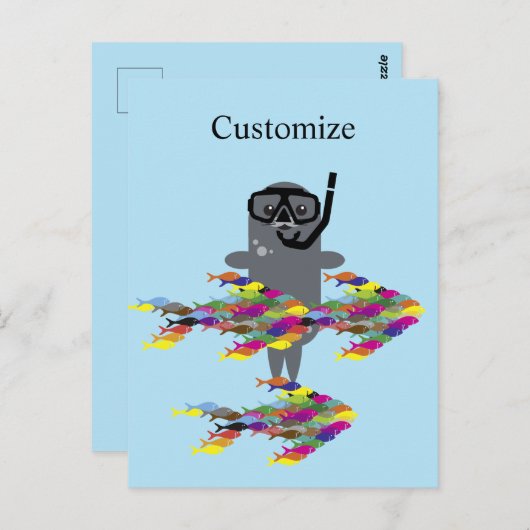 Carte Postale Sceau gris Thunder_Cove (Devant / Derrière)