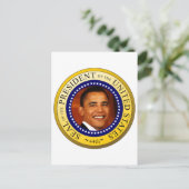 Carte Postale Sceau présidentiel (Debout devant)