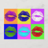 Carte Postale Scellé Avec Un Baiser (Devant)